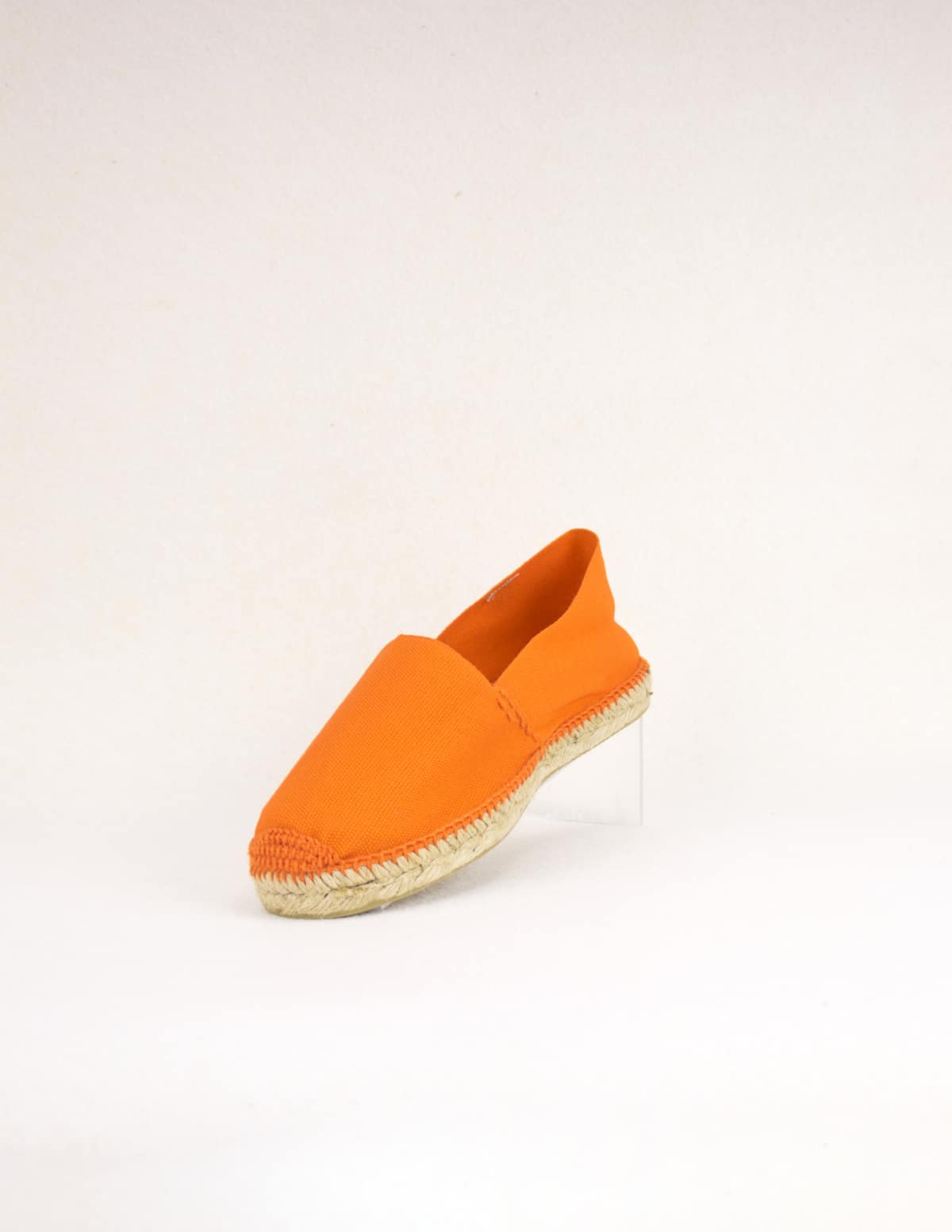 Chaussures Sandales Espadrilles SassyClassy Espadrille orange clair-blanc cass\u00e9 style d\u00e9contract\u00e9 