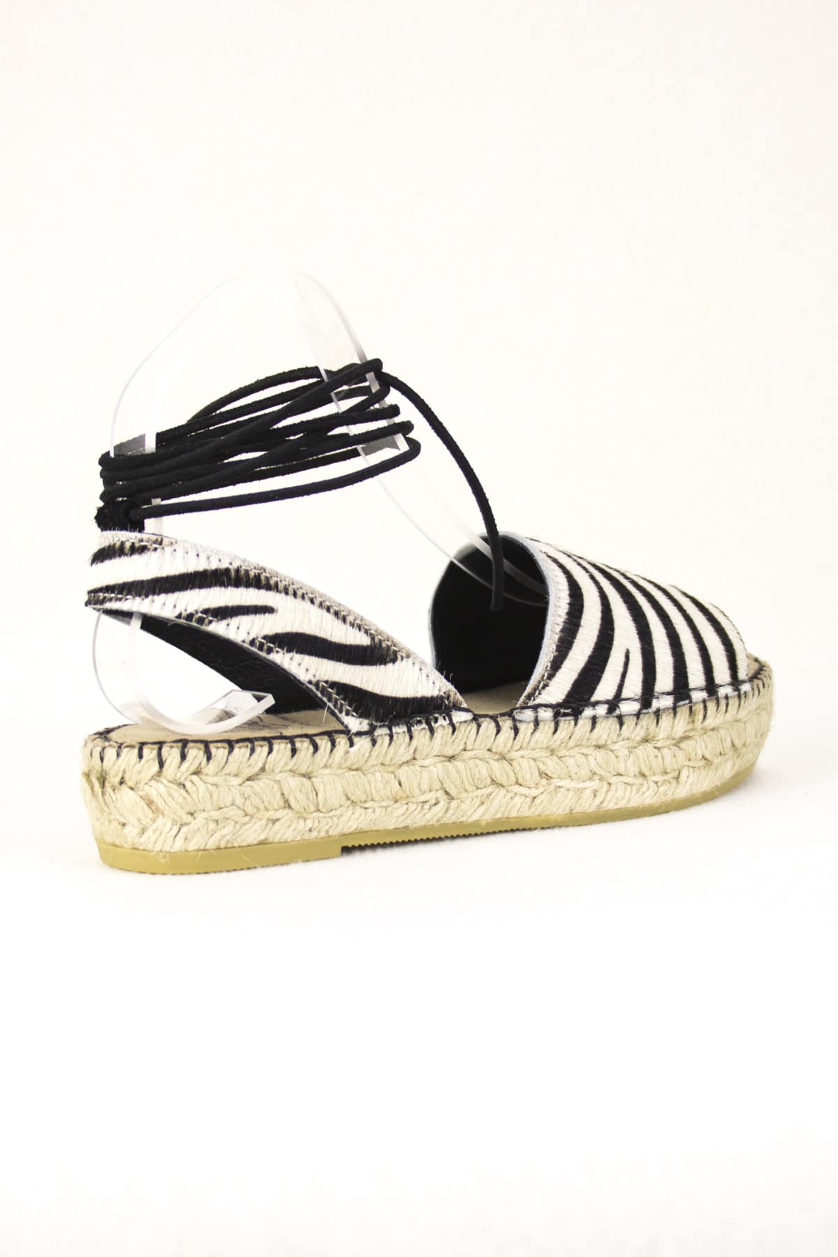 Topshop Espadrille brun-cr\u00e8me motif animal style extravagant Chaussures Sandales Espadrilles 